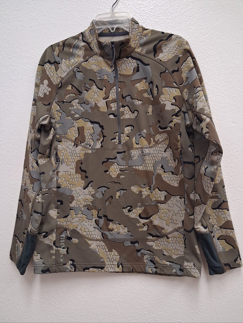KUIU Strongfleece 210 Men's Large Velo Camo 1/4 Zip Karuishi Hunting